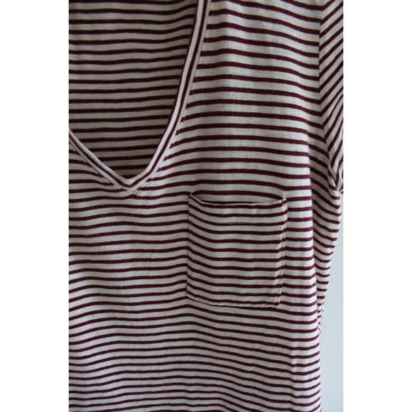 Madewell Preowned Striped Short Sleeve Top Small - Picture 2 of 5